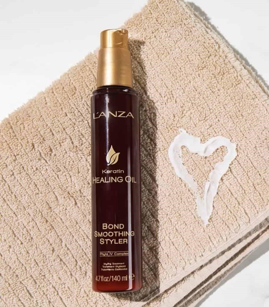 Крем-догляд для стайлингу LʼANZA Keratin Healing Oil Bond Smoothing Styler, 140 ml - 3